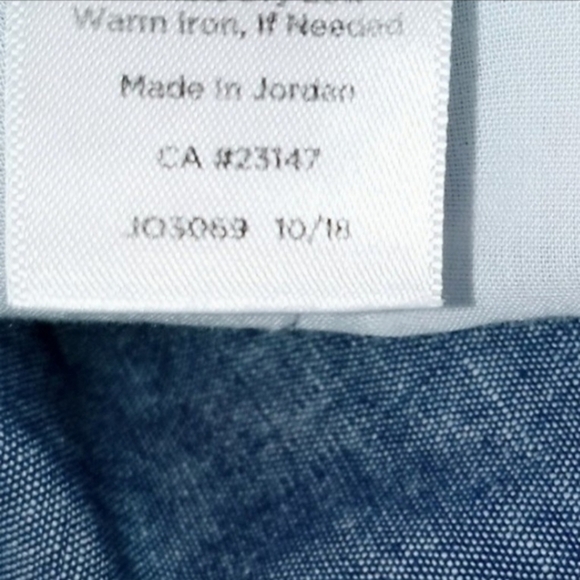 Talbot's Girlfriend Chino 100% Cotton Pants Women's 10 Light Blue Pockets EUC - Picture 14 of 15